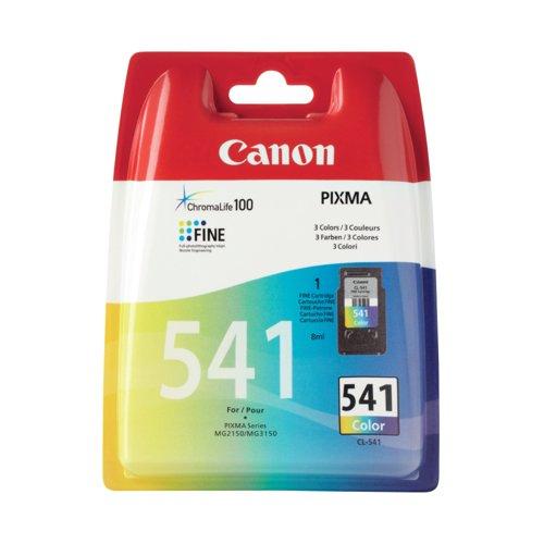 Canon CL-541 Colour Ink Cartridge for PIXMA Printers - Vibrant Colors, 8ml