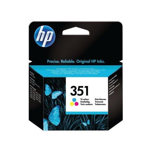 HP 351 Tri-color Ink Cartridge - Precise, Reliable, Original HP Inks