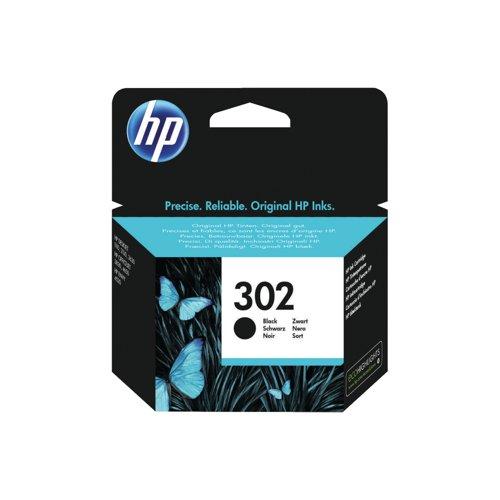 HP 302 Black Ink Cartridge - Original HP Inks - Precise, Reliable