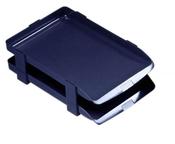 Rexel Agenda Classic 35 Letter Tray Stackable Internal W382xD246xH35mm Charcoal Ref 25200