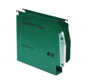 Rexel Crystalfile Extra Lateral File Polypropylene 50mm Wide-base A4 Green Ref 71763 [Pack 25]