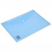 Deli 5505 Button Wallet 160mic A4 Aqua Pk10