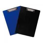 Deli 38153B Plastic Clipboard single A4 Blk
