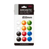 Deli 7824 Dome Magnets 20mm card 12
