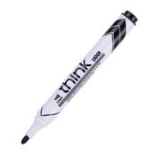 Deli Think Whiteboard Marker Bullet Black Bx12