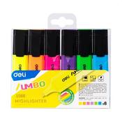 Deli Highlighter Chisel 1-5mm 6 Col set