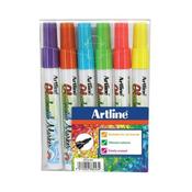 Artline Glassboard Marker Ast Col Pk6
