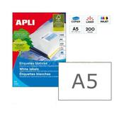 Apli Laser/Copier Labels A5 2up Bx200