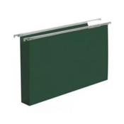 Silver Suspension File Manila F/Cap Green 30mm Bx50