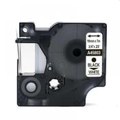 Compatible Dymo Tape 19mm x7m Black on White image