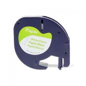 Compatible LetraTag Tape 12mm Bk/Wh paper