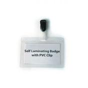 Pavo Self Lam Name Badge 54x90mm Bx25