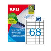 Apli Laser/Copier Labels 68up Bx100