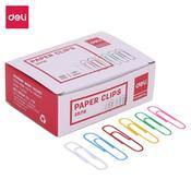 Deli Coloured Paper Clips 33mm 100s Bx10