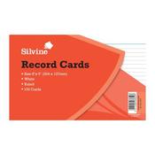 Record Cards 8x5 white 100s Bx10