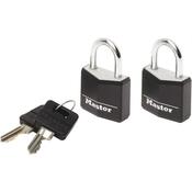 Masterlock 20mm Padlock Twin pack Black