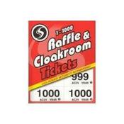Silvine Cloakroom Ticket 1-1000 Pk6
