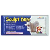 Sculpt-dry Air hardening clay 1kg white