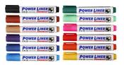 Powerliner Whiteboard Marker Chisel Ast 12 cols