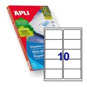 Apli Laser/Inkjet Label 10up Bx100