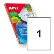 Apli Laser/Inkjet Label 1up Bx100