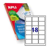 Apli Laser/Inkjet Label 18up Bx100