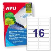 Apli Laser/Inkjet Label 16up Bx100