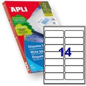 Apli Laser/Inkjet Label 14up Bx100