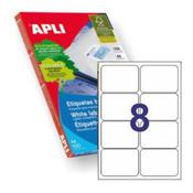 Apli Laser/Inkjet Label 8up Bx100