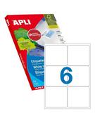 Apli Laser/Inkjet Label 6up Bx100
