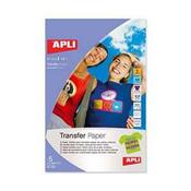 Apli T-shirt inkjet trnsf Col Pk5