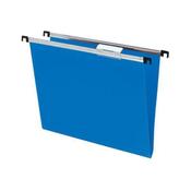 Silver PP Suspension File F/Cap 15mm Blue Bx25