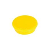 Magnet round 13mm yellow Pk10