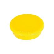 Magnet round 38mm yellow Pk10