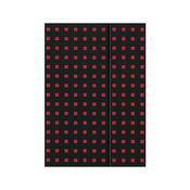 Quadro Notebook Black on Red B5, Unlined