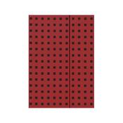 Quadro Notebook Red on Black B5, Unlined