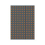Quadro Notebook Grey on Orange B5, Unlined