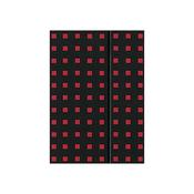 Quadro Notebook Black on Red B6, Unlined