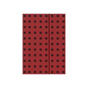 Quadro Notebook Red on Black B6, Lined