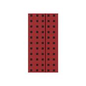 Quadro Notebook Red on Black B6.5, Lined