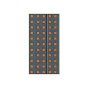 Quadro Notebook Grey on Orange B6.5, Lined