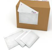 A4 Plain Self-Adhesive Packing List Envelopes | 318x235mm | Clear Waterproof Poly | Pack of 500 image