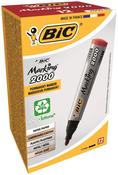 Bic 2000 Permanent Marker Bullet Red Bx12