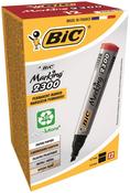Bic 2300 Permanent Marker Chisel Red Bx12