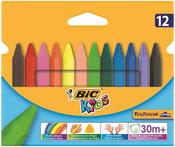 Bic Kids Plastidec Triangle Crayons Pk12