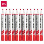 Deli Think Whiteboard Marker Ch Red Bx12