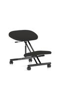 Kneeling Stool Black Frame Black Fabric