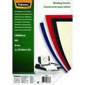 Fellowes Chromolux Gloss Covers - Red A4 Pk100