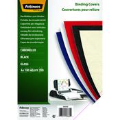 Fellowes Chromolux Gloss Covers - Black A4 Pk100