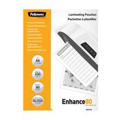 Fellowes A4 Glossy 80 Micron Laminating Pouch - Value Pk250